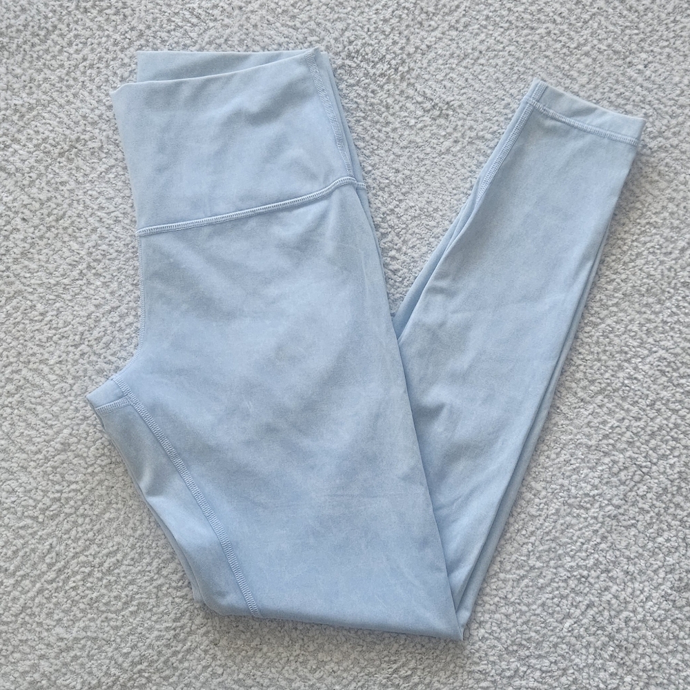 LULULEMON Wunder Under High-Rise Tight *Snow Washed 28" Washed Chambray Size 8